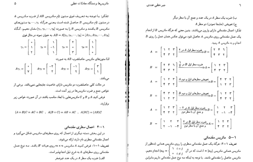 دانلود کتاب جبر خطی عددی ( دکتر محمد باقر احمدی دکتر غلامعلی میرزا کریمی ) 220 صفحه